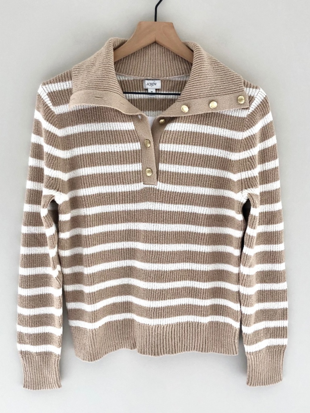 NWT J.Crew Factory Button-neck Sweater - Picture 4 of 7